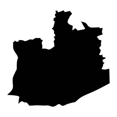 Phra Nakhon Si Ayutthaya eyalet haritası, Tayland idari bölümü. Vektör illüstrasyonu.