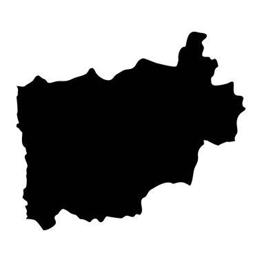 Ratchaburi eyalet haritası, Tayland idari bölümü. Vektör illüstrasyonu.