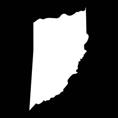 Cayo Bölgesi haritası, Belize idari bölümü.