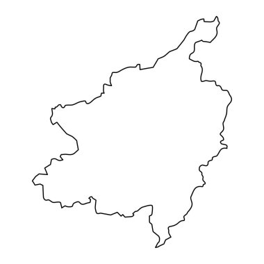 Phitsanulok eyalet haritası, Tayland idari bölümü. Vektör illüstrasyonu.