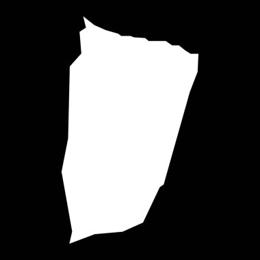 El Menia eyalet haritası, Cezayir idari bölümü.