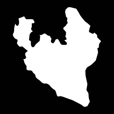 Gadabay bölge haritası, Azerbaycan idari bölümü.