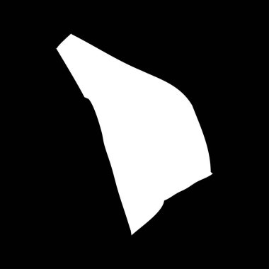 Rafah Valiliği haritası, Filistin idari bölümü. Vektör illüstrasyonu.