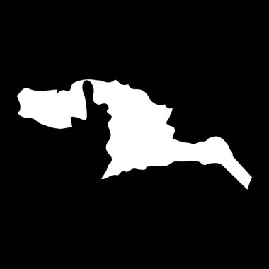 Quds Valiliği haritası, Filistin idari bölümü. Vektör illüstrasyonu.