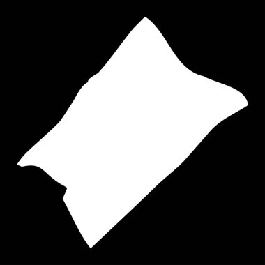 Gazze Valiliği haritası, Filistin idari bölümü. Vektör illüstrasyonu.