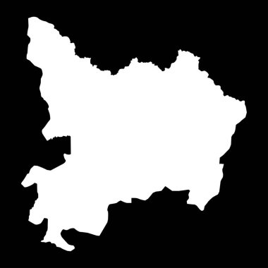 Haut Uele eyalet haritası, Demokratik Kongo Cumhuriyeti idari bölümü. Vektör illüstrasyonu.