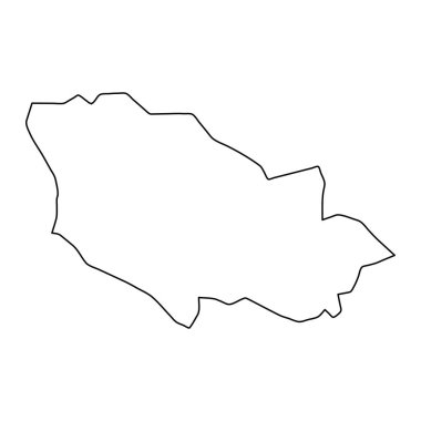 Sudhanoti bölge haritası, Pakistan idari bölümü. Vektör illüstrasyonu.