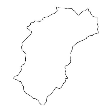 Khushab bölge haritası, Pakistan idari bölümü. Vektör illüstrasyonu.