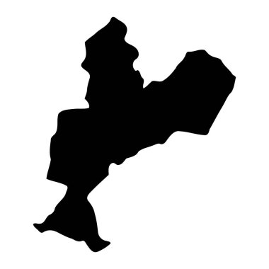 Kamwenge bölge haritası, Uganda idari bölümü. Vektör illüstrasyonu.