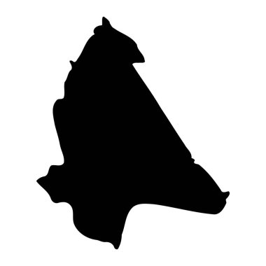 Gulu Bölgesi haritası, Uganda idari bölümü. Vektör illüstrasyonu.