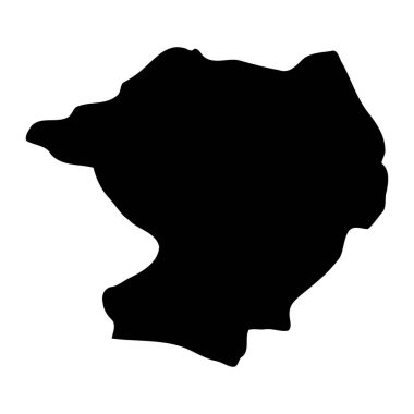 Kyankwanzi bölge haritası, Uganda idari bölümü. Vektör illüstrasyonu.