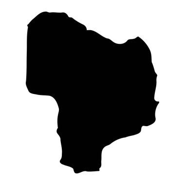 Kiryandongo bölge haritası, Uganda idari bölümü. Vektör illüstrasyonu.