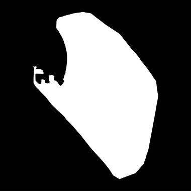 Pointe Noire şehir haritası, Kongo Cumhuriyeti idari bölümü. Vektör illüstrasyonu.