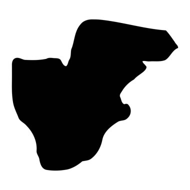 Oyam bölge haritası, Uganda idari bölümü. Vektör illüstrasyonu.