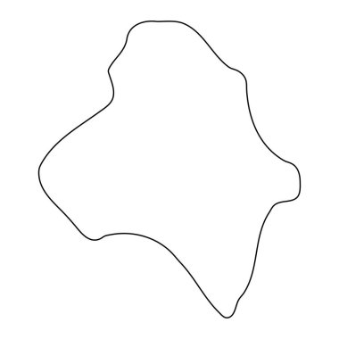 Kampala haritası, Uganda idari bölümü. Vektör illüstrasyonu.