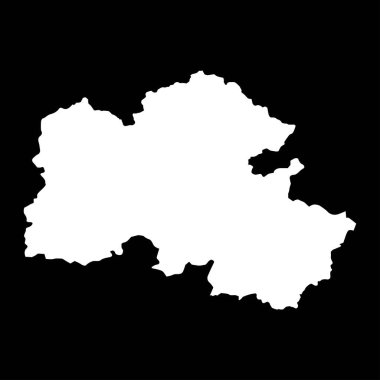 Houaphanh eyalet haritası, Lao Halk Demokratik Cumhuriyeti idari bölümü. Vektör illüstrasyonu.