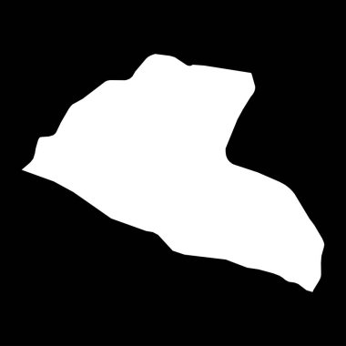 Büyük Kru haritası, Liberya idari bölümü. Vektör illüstrasyonu.