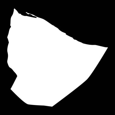 Nuqat al Khams bölge haritası, Libya idari bölümü. Vektör illüstrasyonu.