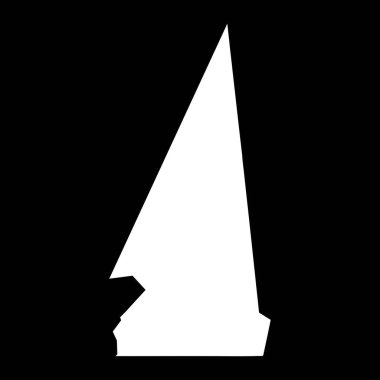 Hodh Ech Chargui bölgesi haritası, Moritanya 'nın idari bölümü. Vektör illüstrasyonu.