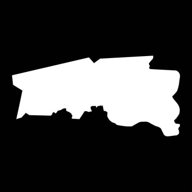 Tombouctou bölgesi haritası, Mali 'nin idari bölümü. Vektör illüstrasyonu.