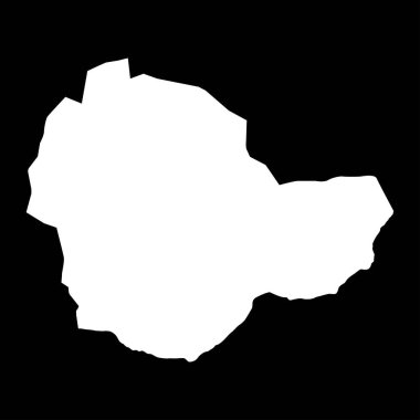 Sukhbaatar eyalet haritası, Moğolistan idari bölümü. Vektör illüstrasyonu.