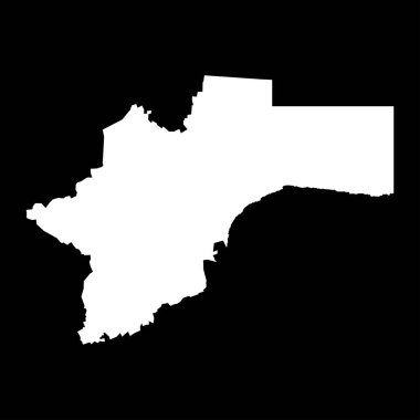 Otjozondjupa bölgesi haritası, Namibya idari bölümü. Vektör illüstrasyonu.