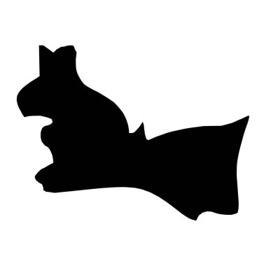 Jaloliddin Balkhi Bölgesi haritası, Tacikistan idari bölümü. Vektör illüstrasyonu.