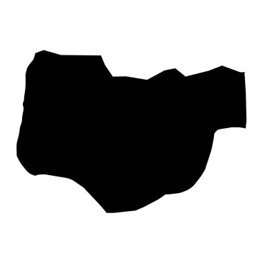 Norak haritası, Tacikistan idari bölümü. Vektör illüstrasyonu.