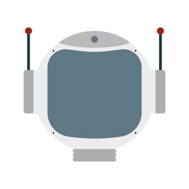 Renkli robot surat. Vektör illüstrasyonu.