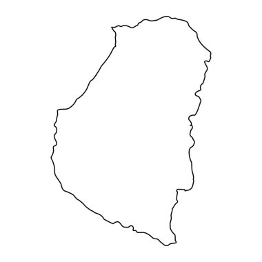 Entre Rios Eyaleti haritası, Arjantin idari bölümü. Vektör illüstrasyonu.