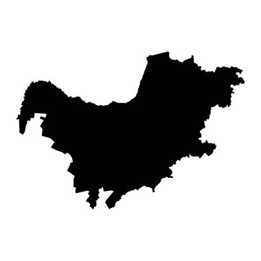 Kuzeybatı eyalet haritası, Güney Afrika idari bölümü. Vektör illüstrasyonu.