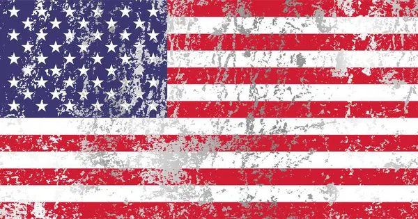Grunge etkisi olan ABD bayrağı.