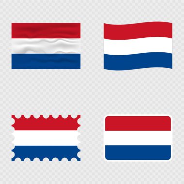 Hollanda ulusal bayrağı dört farklı stilde.