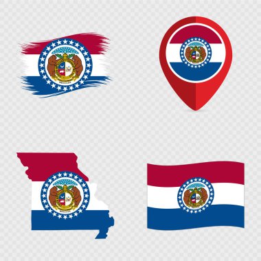 Missouri Eyaleti Bayrak Simgesi Ayarları.