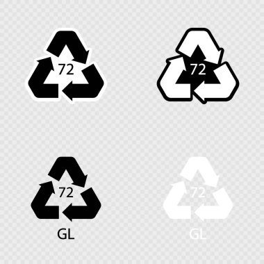 Kahverengi Cam geri dönüşüm kodu 72 GL.