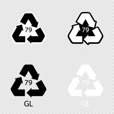 Altın kaplama cam. Cam geri dönüşüm kodu 79 GL.