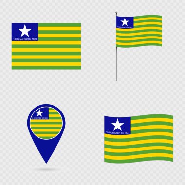 Piaui Bayrak Seti, Brezilya Eyaleti.