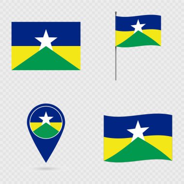 Rondonia Flag Set, Brezilya Eyaleti.