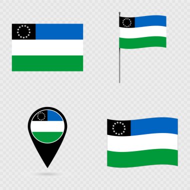 Rio Negro Flag Set, Arjantin idari bölümü.