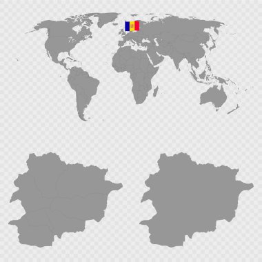 Dünya Konumu ile Andorra Haritası Ayarları.