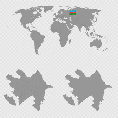 Dünya Konumu ile Azerbaycan Haritası Ayarlandı.