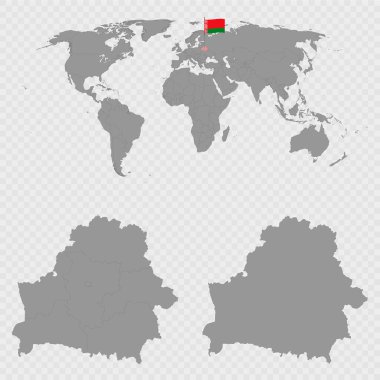 Dünya Konumu ile Belarus Haritası Ayarlandı.