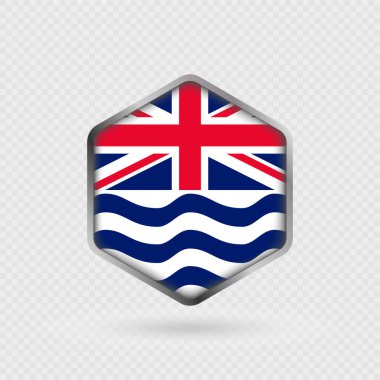 İngiliz Hint Okyanusu Bölgesi bayrak simgesi altıgen şeklinde.