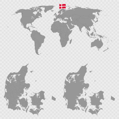 Danimarka Belediyelerinin Dünya Konumu Haritası Ayarlandı.