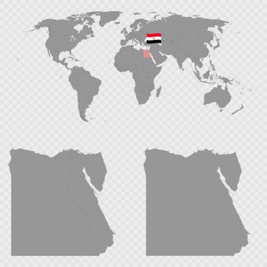Dünya Konumuyla Mısır Haritası Ayarlandı.