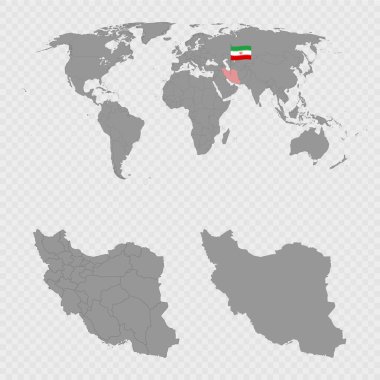 Dünya Konumuyla İran Haritası Ayarlandı.