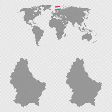 Lüksemburg Dünya Konumu Haritası Ayarları.