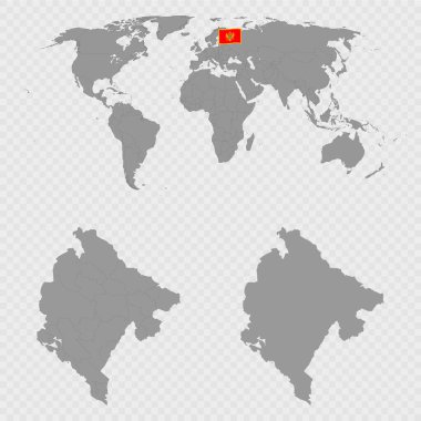 Dünya Konumuyla Karadağ Haritası Belirlendi.