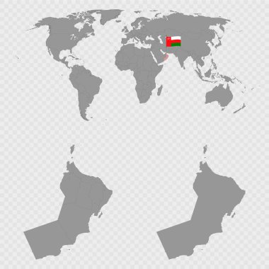 Umman Haritası Dünya Konumu ile Ayarlandı.