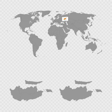 Kıbrıs Cumhuriyeti Dünya Konumu Haritası Belirlendi.